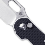 Kizer Cutlery Cormorant Button Lock Knife With Premium S35VN Blade Black White G10 EDC Ready by Kizer Cutlery
