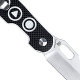 Kizer Cutlery Cormorant Button Lock Knife 3.25 Inch S35VN Satin Blade G10 Handle For EDC Enthusiasts by Kizer Cutlery
