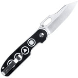 Kizer Cutlery Cormorant Button Lock Knife 3.25 Inch S35VN Satin Blade G10 Handle For EDC Enthusiasts by Kizer Cutlery