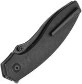 Kizer Cutlery Doberman Linerlock Folding Knife S35VN Titanium Black Stonewash Durable EDC Ready by Kizer Cutlery