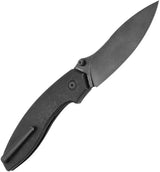 Kizer Cutlery Doberman Linerlock Folding Knife S35VN Titanium Black Stonewash Durable EDC Ready by Kizer Cutlery