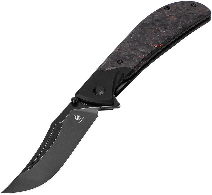 Kizer Cutlery Phoenix Linerlock Fat Carbon KI4647A1 by Kizer Cutlery