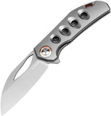 Kizer Cutlery Hawk Linerlock Knife Gray Titanium S45VN 3.5in Satin Blade for EDC Enthusiasts by Kizer Cutlery