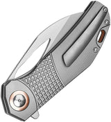 Kizer Cutlery Hawk Linerlock Knife Gray Titanium S45VN 3.5in Satin Blade for EDC Enthusiasts by Kizer Cutlery