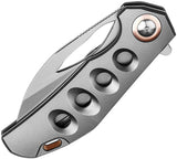 Kizer Cutlery Hawk Linerlock Knife Gray Titanium S45VN 3.5in Satin Blade for EDC Enthusiasts by Kizer Cutlery