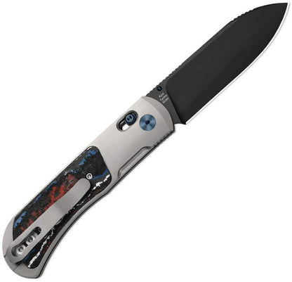 Kizer Cutlery Tycho Clutch Lock Fat CF Knife With Black DLC S45VN Blade And Carbon Fiber Inlay For EDC Enthusiasts by Kizer Cutlery