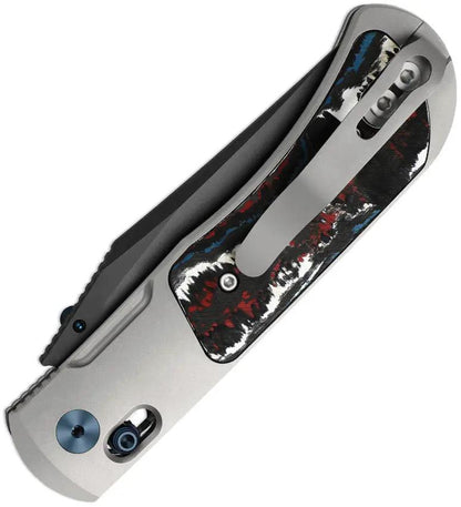 Kizer Cutlery Tycho Clutch Lock Fat CF EDC Knife With DLC Coated S45VN Blade Premium Nebula Fat Carbon Fiber Inlay by Kizer Cutlery