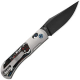 Kizer Cutlery Tycho Clutch Lock Fat CF EDC Knife With DLC Coated S45VN Blade Premium Nebula Fat Carbon Fiber Inlay by Kizer Cutlery