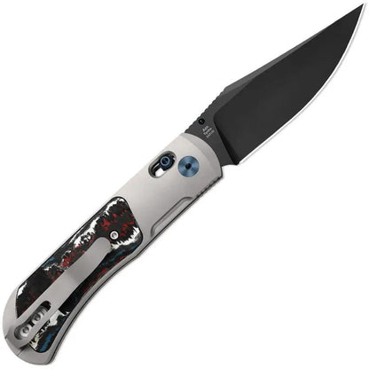 Kizer Cutlery Tycho Clutch Lock Fat CF EDC Knife With DLC Coated S45VN Blade Premium Nebula Fat Carbon Fiber Inlay by Kizer Cutlery