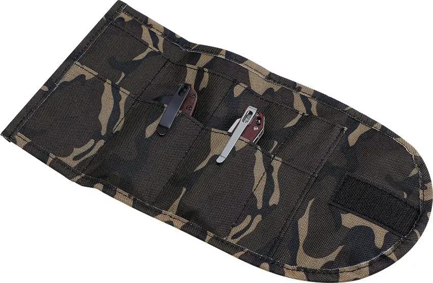 Kizer Knife Roll Camo Nylon Holds Eight Folding Knives Free With Any Purchase For Knife Enthusiasts Today by Kizer Cutlery