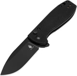 Kizer Amicus Button Lock Folding Knife With Black G10 Handle Extended Tang Premium 3-Inch 9Cr18MoV Blade EDC by Kizer Cutlery