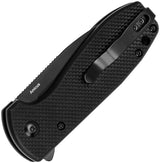 Kizer Amicus Button Lock Folding Knife With Black G10 Handle Extended Tang Premium 3-Inch 9Cr18MoV Blade EDC by Kizer Cutlery