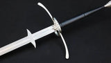 Kingston Arms Great Sword SM36160 - 39.5 Inch Blade Black Leather Wrapped Handle Ships Disassembled Stainless Guard by Kingston Arms