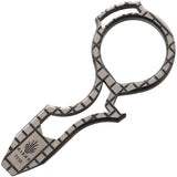 Kizer Cutlery JK Talon Pry T110 Titanium Striped EDC Enthusiasts Pry Tool Durable With Finger Ring by Kizer Cutlery
