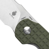 Kizer Cutlery October Mini Linerlock Green EDC Folding Knife 2.5 Inch Satin 154CM Blade G10 by Kizer Cutlery