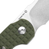 Kizer Cutlery October Mini Linerlock Green EDC Folding Knife 2.5 Inch Satin 154CM Blade G10 by Kizer Cutlery