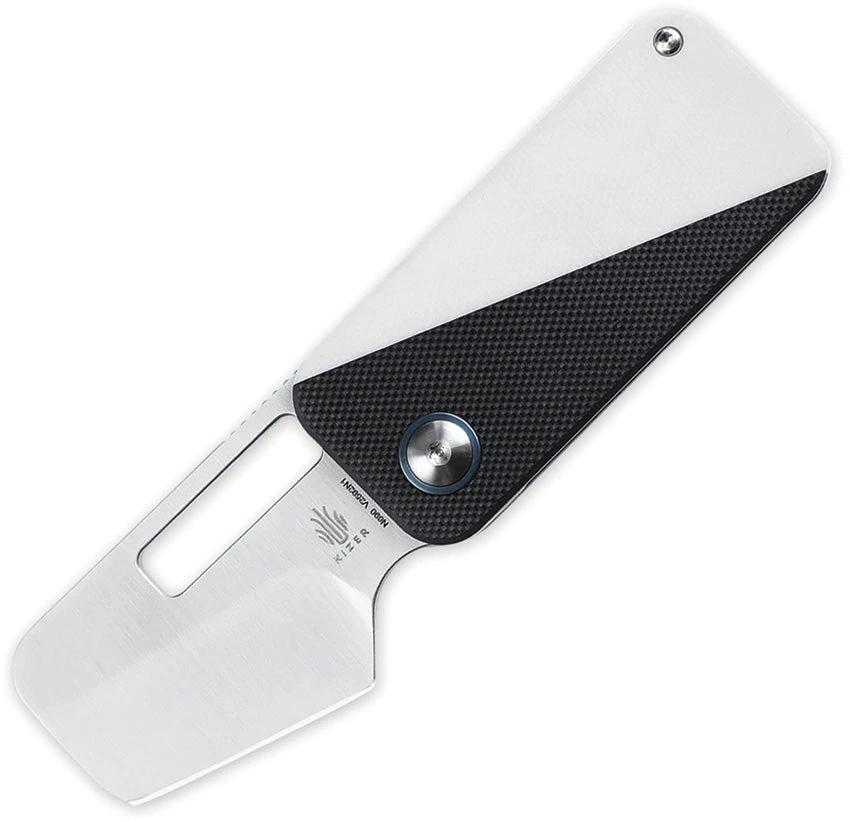 Kizer Cutlery Walnut Folder EDC Knife V2592N1 G10 Handle 2.75 Inch Closed 1.88 Inch Satin Bohler N690 Blade Pocket Clip by Kizer Cutlery