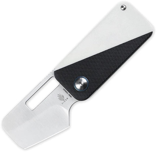 Kizer Cutlery Walnut Folder EDC Knife V2592N1 G10 Handle 2.75 Inch Closed 1.88 Inch Satin Bohler N690 Blade Pocket Clip by Kizer Cutlery