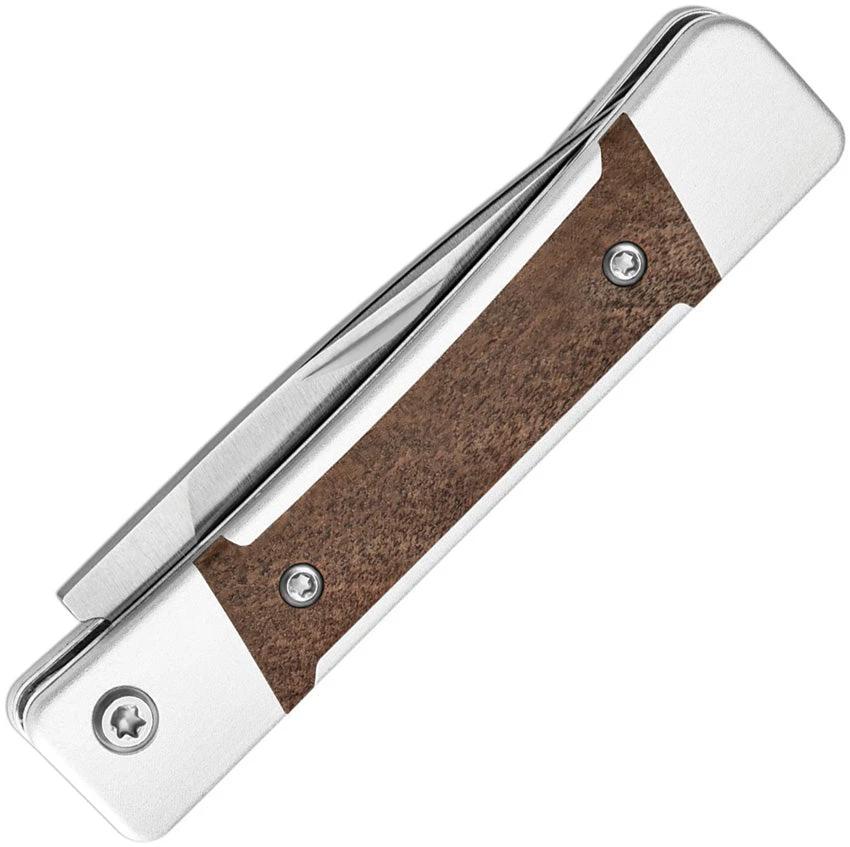 Kizer Cutlery Little Grand Slip Joint Premium EDC Knife With Nitro V Blade And Mkuruti Wood Inlay by Kizer Cutlery