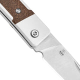 Kizer Cutlery Little Grand Slip Joint Premium EDC Knife With Nitro V Blade And Mkuruti Wood Inlay by Kizer Cutlery