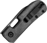 Kizer Cutlery Banish Button Lock Knife Black 154CM Sheepsfoot 3.13in Closed For EDC Enthusiasts by Kizer Cutlery