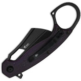 Kizer Cutlery Dodo Linerlock Karambit EDC Knife Nitro V Blade Black PVD Coated 2.25in by Kizer Cutlery