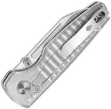 Kizer Cutlery Parakeet Button Lock Knife With Acrylic Handle Nitro V Satin Drop Point 2.5in Blade EDC by Kizer Cutlery