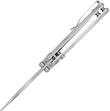 Kizer Cutlery Parakeet Button Lock Knife With Acrylic Handle Nitro V Satin Drop Point 2.5in Blade EDC by Kizer Cutlery