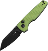 Kizer Cutlery Parakeet Button Lock GrnAL V2706A5 by Kizer Cutlery