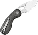 Kizer Cutlery V2742A2 EDC Knife For Everyday Carry Satin 14C28N Drop Point Blade Black Micarta Handle by Kizer Cutlery