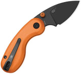 Kizer Microbe Button Linerlock Knife V2742A3 For EDC Enthusiasts Orange Anodized Aluminum Handle by Kizer Cutlery
