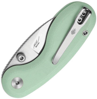 Kizer Cutlery Microbe Button Linerlock Knife Green G10 Premium 14C28N Sandvik Drop Point For Everyday Carry Enthusiasts by Kizer Cutlery