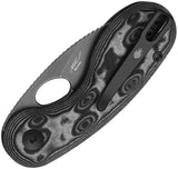 Kizer Microbe Button Linerlock Knife Gray Stonewash 14C28N Drop Point Micarta Handle EDC by Kizer Cutlery