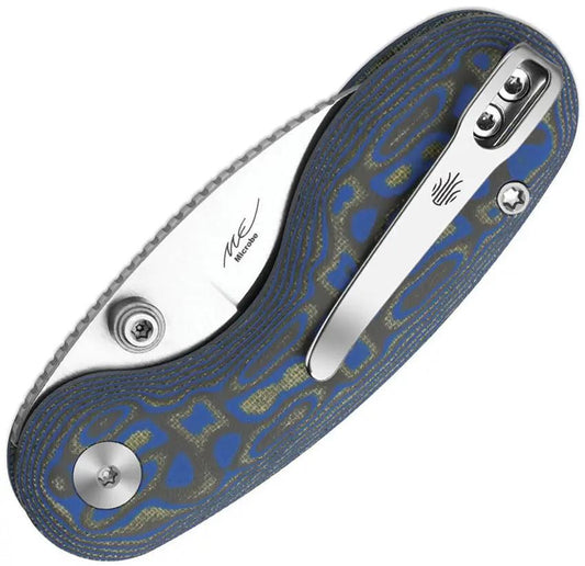 Kizer Knife V2742A6 EDC Folding Knife With Satin 14C28N Blade And Vortex Micarta Handle For Everyday Carry by Kizer Cutlery