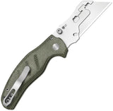 Kizer Cutlery C01C Uti Folding Knife With Six Replaceable Blades Green Micarta Handle Two Button Lock EDC by Kizer Cutlery