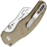 Kizer Cutlery C01C Uti 2 Button Lock Utility Knife With Tan G10 Handle Six Replaceable Blades For EDC Enthusiasts by Kizer Cutlery