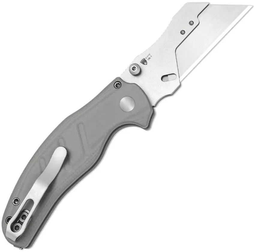 Kizer Cutlery C01C Uti 1 Button Lock Gray EDC Knife With Six Replaceable Blades Included by Kizer Cutlery