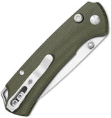 Kizer Cutlery T1 Button Lock Knife with Nitro V Drop Point Blade and Green Micarta Handle for EDC Enthusiasts by Kizer Cutlery