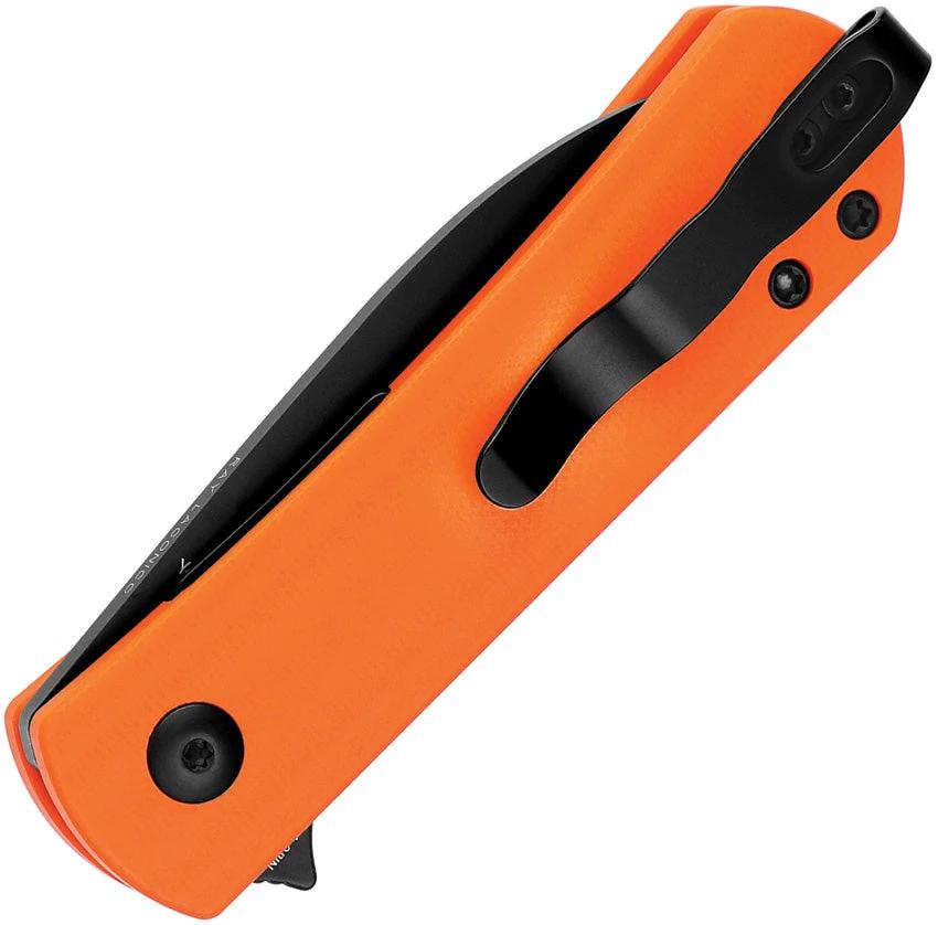 Kizer Yorkie Linerlock Knife With Premium Nitro V Two Point Five Inch Blade Orange G10 Handle EDC by Kizer Cutlery