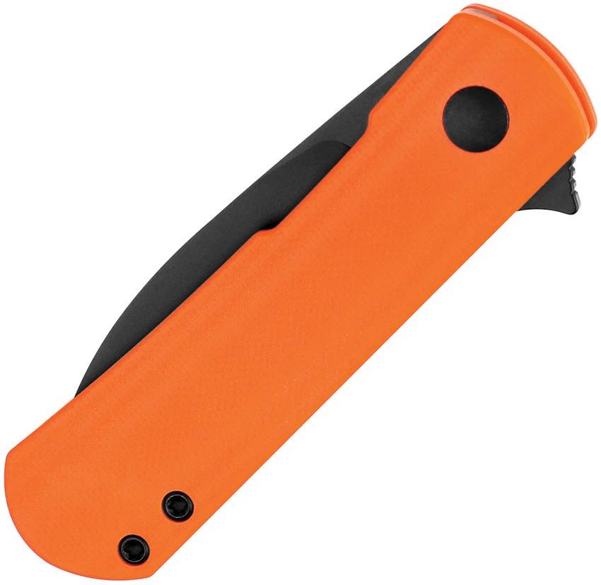 Kizer Yorkie Linerlock Knife With Premium Nitro V Two Point Five Inch Blade Orange G10 Handle EDC by Kizer Cutlery