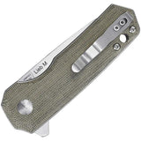 Kizer Lieb M Linerlock Micarta EDC Knife 154CM Stonewash by Kizer Cutlery