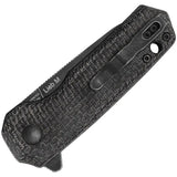Kizer Lieb M Liner Lock Knife Canvas Micarta Handle 3In 154CM Blade Black Stonewashed EDC Enthusiasts by Kizer Cutlery