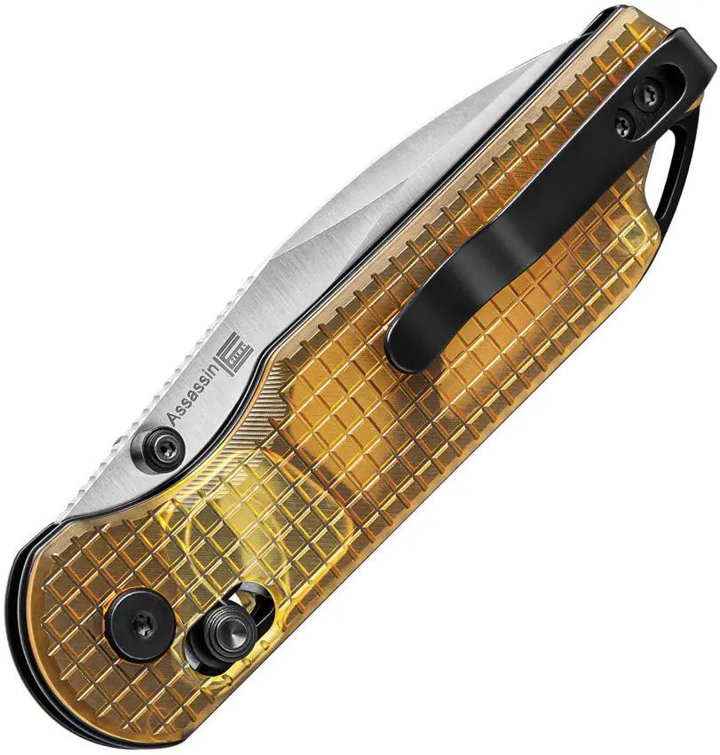 Kizer Cutlery Assassin Clutch Lock Knife Nitro V Three Inch Blade PEI Handle Premium Build EDC Enthusiasts by Kizer Cutlery