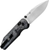 Kizer Cutlery Assassin Clutch Lock Knife Satin Nitro V Blade 3 Inch Denim Micarta Handle EDC Friendly by Kizer Cutlery