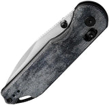 Kizer Cutlery Assassin Clutch Lock Knife Satin Nitro V Blade 3 Inch Denim Micarta Handle EDC Friendly by Kizer Cutlery