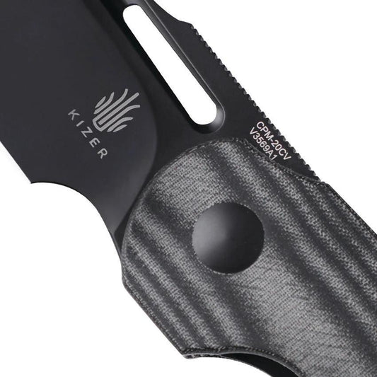 Kizer Cutlery October Linerlock Knife CPM 20CV Blade Micarta Handle for EDC Enthusiasts by Kizer Cutlery