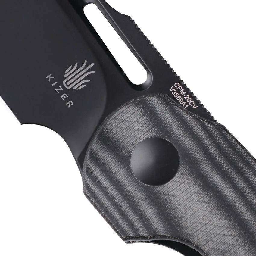 Kizer Cutlery October Linerlock Knife CPM 20CV Blade Micarta Handle for EDC Enthusiasts by Kizer Cutlery