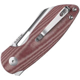 Kizer October Linerlock Knife CPM 20CV Red Micarta for EDC Enthusiasts High Performance by Kizer Cutlery