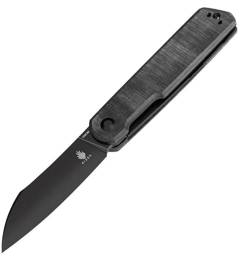 Kizer Cutlery Klipper Linerlock Blk Linen V3580C2 by Kizer Cutlery
