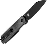 Kizer Cutlery Klipper Linerlock Knife Black Linen Micarta Handle 154CM Blade Premium EDC by Kizer Cutlery